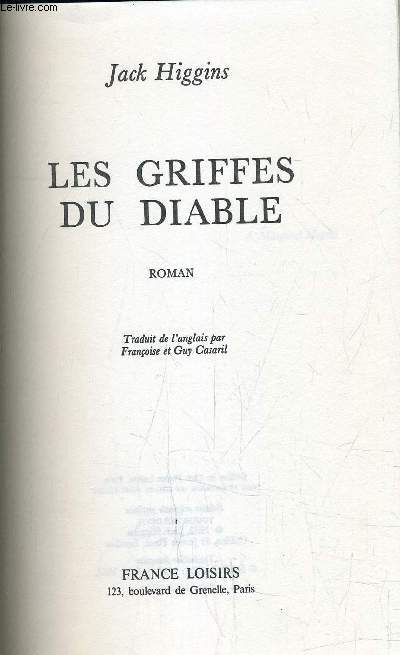 LES GRIFFES DU DIABLE.