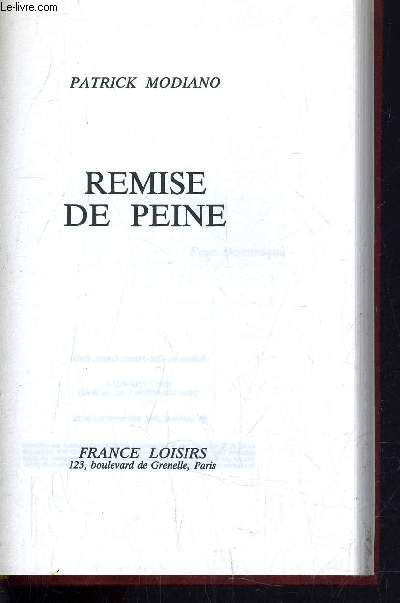 REMISE DE PEINE.