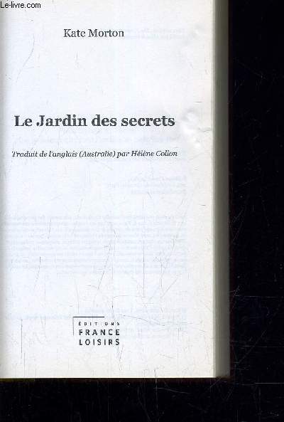 LE JARDIN DES SECRETS.