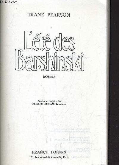 L'ETE DES BARSHINSKI.