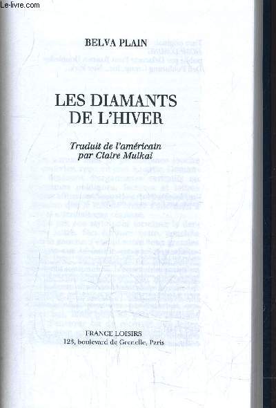 LES DIAMANTS DE L'HIVER.