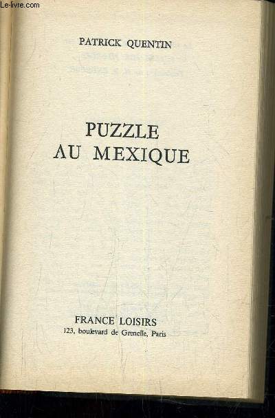 PUZZLE AU MEXIQUE.