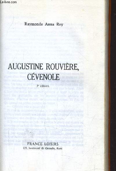 AUGUSTINE ROUVIERE CEVENOLE.