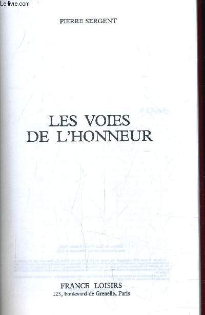LES VOIES DE L'HONNEUR.