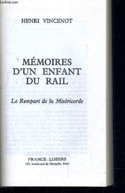 MEMOIRES D'UN ENFANT DU RAIL.