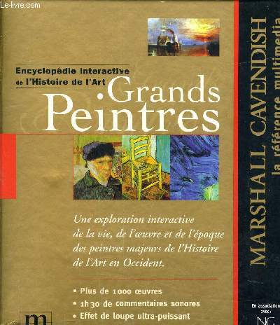 COFFRET : GRANDS PEINTRES + 1 CD AUDIO (LA MUSIQUE QUI A INSPIREE LES PEINTRES) + 1 CD-ROM (ENCYCLOPEDIE INTERACTIVE DE L'HISTOIRE DE L'ART) (+ CD ROM CADEAU A TOUT CLIC P'TIT LOUP)