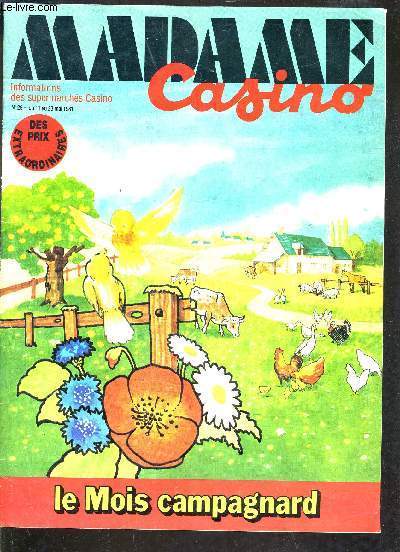 MADAME CASINO - INFORMATIONS DES SUPERMARCHES CASINO - N 29 DU 11 AU 23 MAI 1961