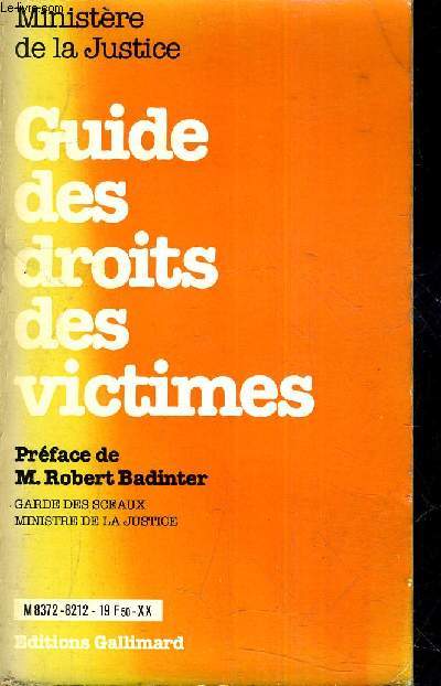 GUIDE DES DROITS DES VICTIMES.
