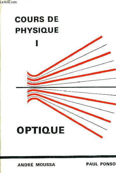 COURS DE PHYSIQUE - I OPTIQUE.