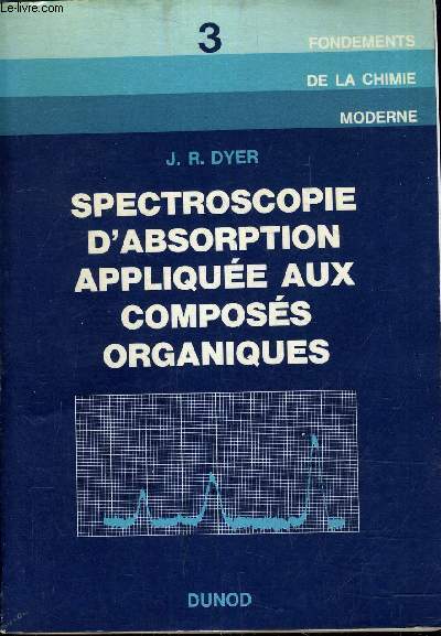 SPECTROSCOPIE D'ABSORPTION APPLIQUEE AUX COMPOSES ORGANIQUES N3.