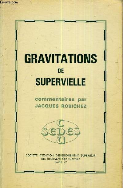 GRAVITATIONS DE SUPERVIELLE.