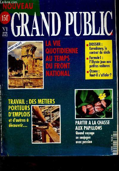 GRAND PUBLIC - N1 AVRIL 1992.