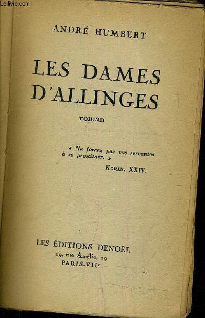 LES DAMES D'ALLINGES.