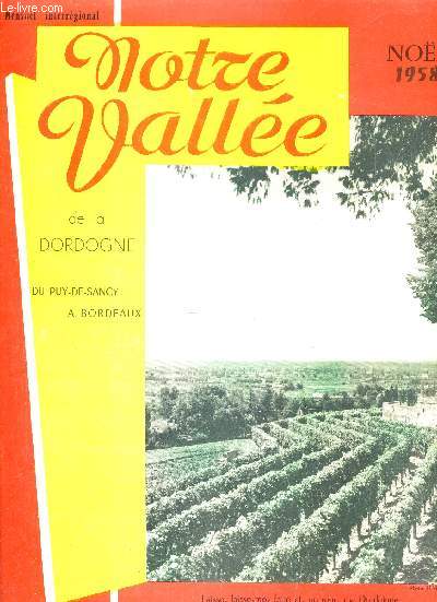 NOTRE VALLEE DE LA DORDOGNE DU PUY DE SANCY A BORDEAUX - NOEL 1958 - N18.