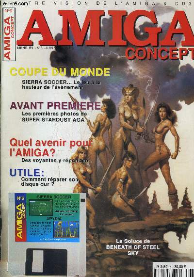 AMIGA CONCEPT MENSUEL N5 N5 JUIN 1994.