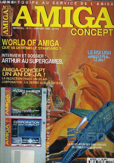 AMIGA CONCEPT MENSUEL N11 JANVIER 1995.