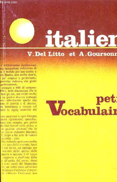 PETIT VOCABULAIRE ITALIEN.