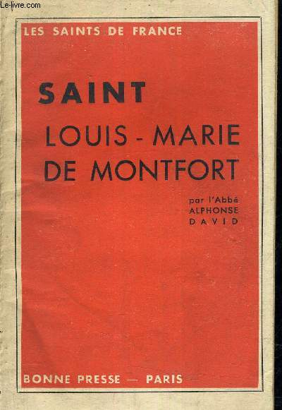 SAINT LOUIS MARIE DE MONTFORT.