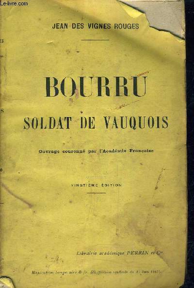 BOURRU SOLDAT DE VAUQUOIS.