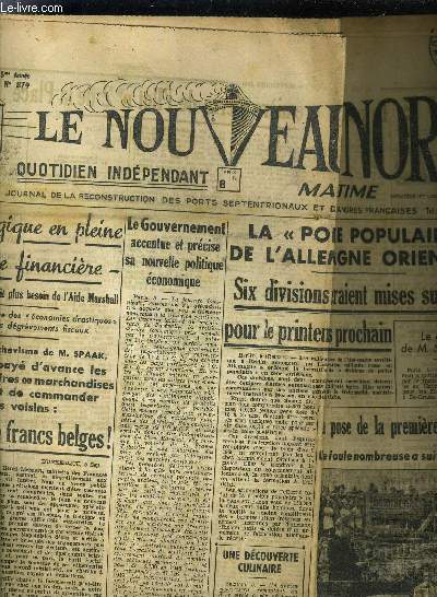 LE NOUVEAU NORD MARITIME N879 - 5EME ANNEE - MARDI 6 DECEMBRE 1949.