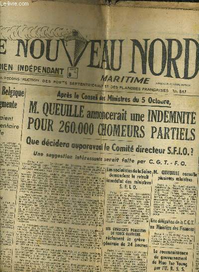 LE NOUVEAU NORD MARITIME N904 - 5EME ANNEE - MERCREDI 5 NOVEMBRE 1949.