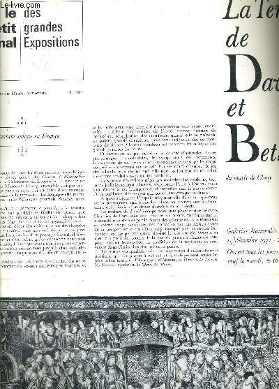 LE PETIT JOURNAL DES GRANDES EXPOSITIONS 15 DECEMBRE 1971 27 MARS 1972 - LA TENTURE DE DAVID ET BETHSABEE