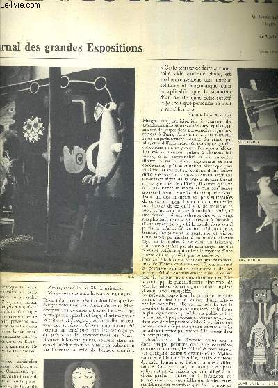 LE PETIT JOURNAL DES GRANDES EXPOSITIONS AU MUSEE NATIONAL D'ART MODERNE 2 JUIN AU 25 SEPTEMBRE 1972 - VICTOR BRAUNER.