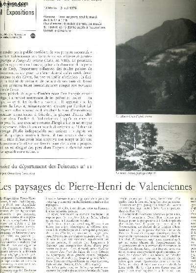 LE PETIT JOURNAL DES GRANDES EXPOSITIONS - MUSEE DU LOUVRE 13 FEVRIER 3 MAI 1976 - LES PAYSAGES DE PIERRE HENRI DE VALENCIENNES 1750-1819.