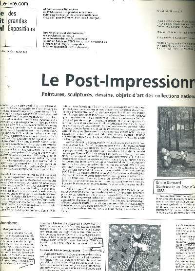 LE PETIT JOURNAL DES GRANDES EXPOSITIONS PALAIS DE TOKYO A PARTIR DU 28 JUIN 1977 - LE POST IMPRESSIONNISME PEINTURES SCULPTURES DESSIN S OBJETS D'ART DES COLLECTIONS NATIONALES.