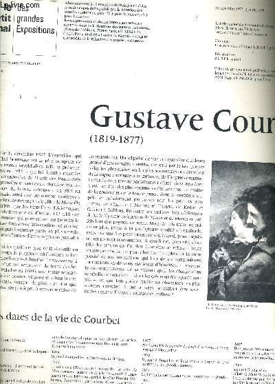 LE PETIT JOURNAL DES GRANDES EXPOSITIONS GALERIES NATIONALES D'EXPOSITION DU GRAND PALAIS 30 SEPTEMBRE 1977 2 JANVIER 1978 - GUSTAVE COUBET (1819-1877).