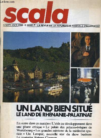 SCALA 5 SEPT OCT 1988 - LA REVUE DE LA REPUBLIQUE FEDERALE D'ALLEMAGNE.