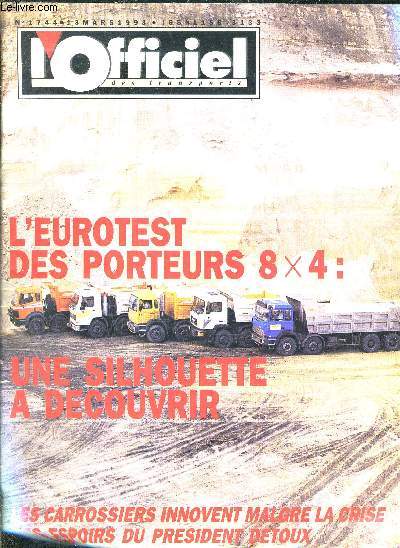 L'OFFICIEL DES TRANSPORTS N1744 - 13 MARS 1993.
