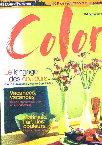 COLOR PRINTEMPS ETE 1998.