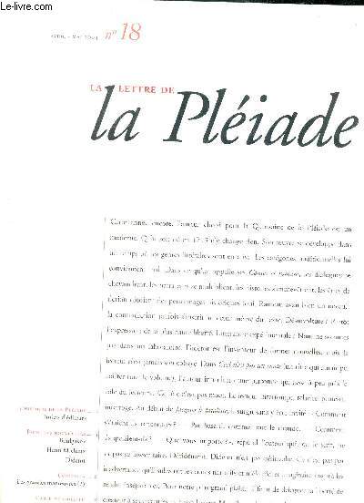LA LETTRE DE LA PLEIADE N18 AVRIL MAI 2004.