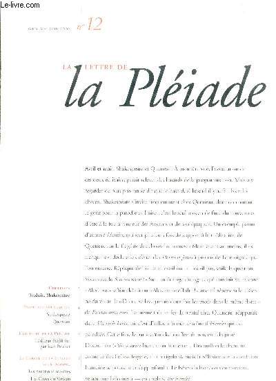 LA LETTRE DE LA PLEIADE N12 AVRIL MAI JUIN 2002.