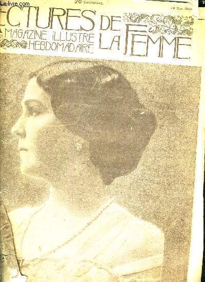 LECTURE DE LA FEMME NUMERO 5 - MAGAZINE ILLUSTRE HEBDOMADAIRE 26 MAI 1904.