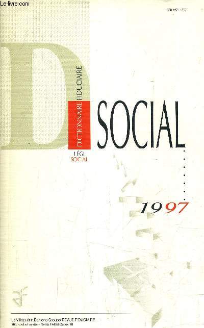 DICTIONNIRE FIDUCIAIRE SOCIAL/16E EDITION.
