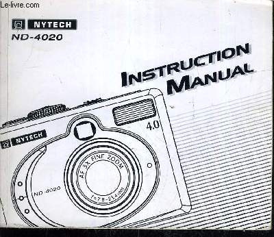 NOTICE D'UTILISATION NYTECH ND 4020.
