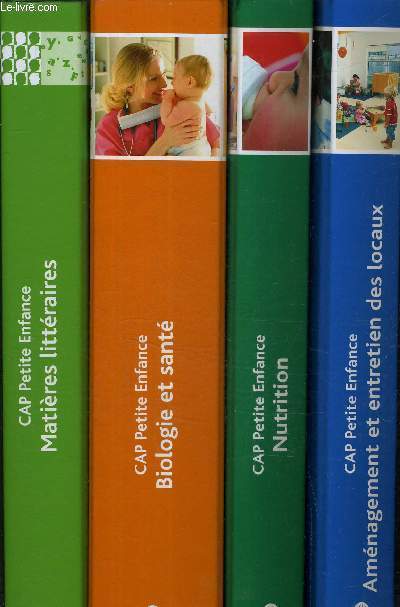 LOT DE DOCUMENTS ET CLASSEURS DU CAP PETITE ENFANCE CONFORME AUX NOUVEAUX PROGRAMMES SESSION 2009 + GUIDE DE PREPARATION DU DOSSIER PROFESSIONNEL - INCOMPLET.