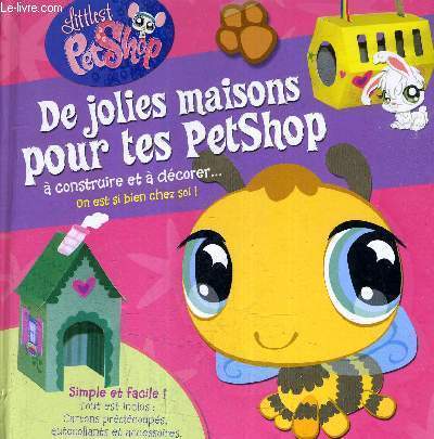 DE JOLIES MAISONS POUR TES PETSHOP A CONSTRUIRE ET A DECORER - CARTONS PREDECOUPES AUTOCOLLANTS ET ACCESOIRES MANQUANT !.