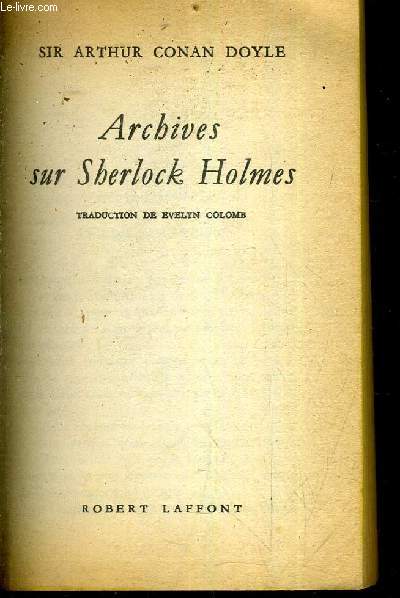 ARCHIVES SUR SHERLOCK HOLMES.