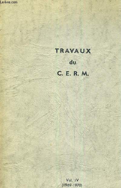 TRAVAUX DU C.E.R.M. VOL IV (1969-1970) - INFLUENCE DES VAGOLYTIQUES SUR LES HEMORRAGIES DIGESTIVES PROVOQUEES PAR LA PHENYLBUTAZONE - RESULTATS EXPERIMENTAUX - CONSIDERATIONS PRATIQUES SUR L'ANATOMIE ET LA PHYSIOLOGIE DU SYSTEME D'IRRIGATION CORONAIRE ...