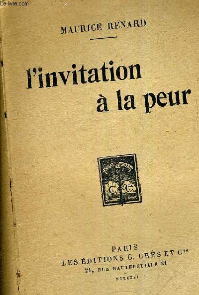 L'INVITATION A LA PEUR.