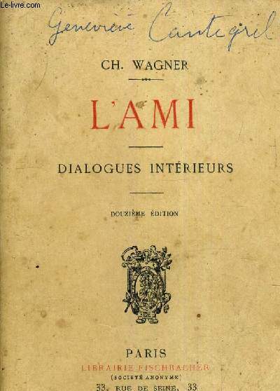 L'AMI DIALOGUES INTERIEURS / 12E EDITION.
