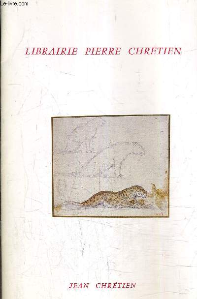 LIBRAIRIE PIERRE CHRETIEN CATALOGUE N162 - 77E ANNEE.