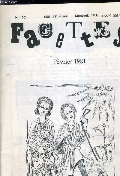 FACETTES - N102 1981 15E ANNEE.
