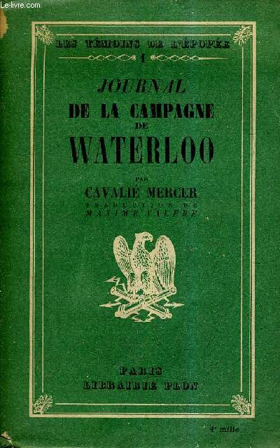 JOURNAL DE LA CAMPAGNE DE WATERLOO.