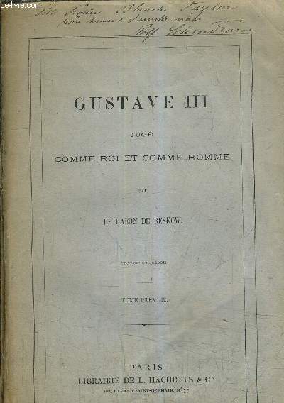 GUSTAVE III JUGE COMME ROI ET COMME HOMME.