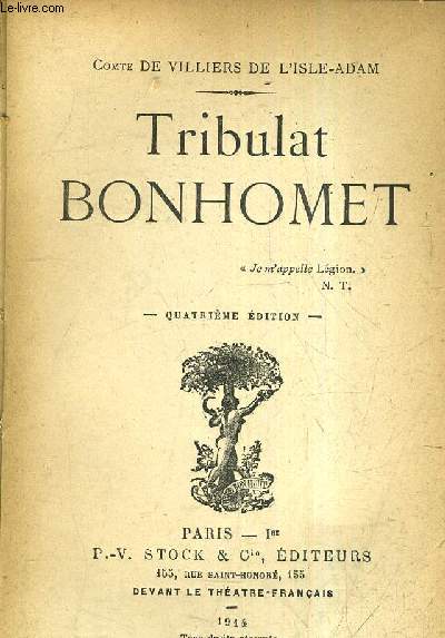 TRIBULAT BONHOMET /4E EDITION.