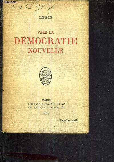 VERS LA DEMOCRATIE NOUVELLE.